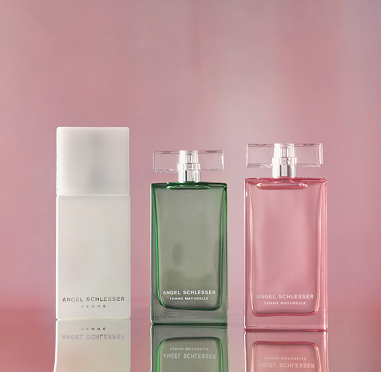 boccetta verde e rosa